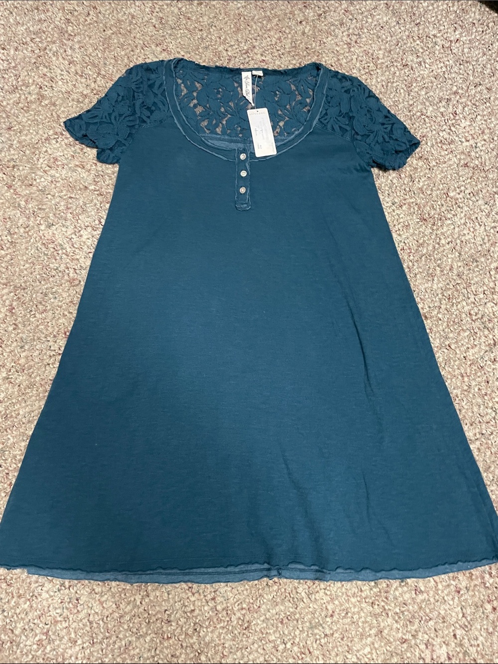 Others follow lace top t shirt style mini dress. Nwt